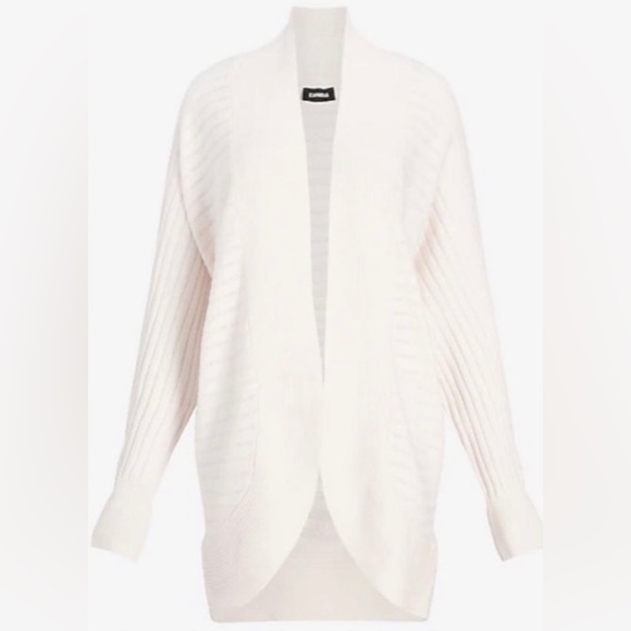 Express Open Stitch Shawl Collar Cocoon Cardigan “Sea Salt” Women’s XS - Picture 5 of 5